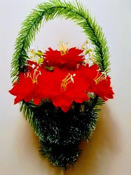 Корзина с лилиями К132