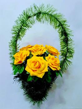 Корзина с розами К387
