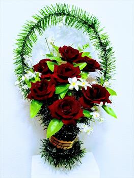 Корзина с розами К79