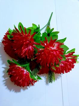 Букет хризантем с листом Б76