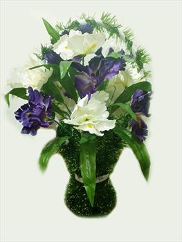 Корзина с ирисами К152