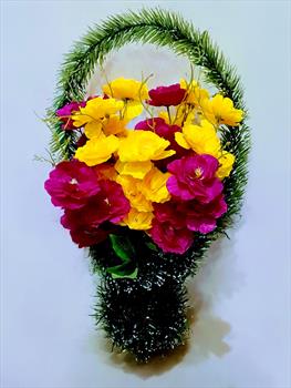 Корзина с пиончиками К47
