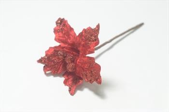 Голова пуансеттии с ножкой Г01