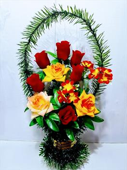 Корзина с розами К355