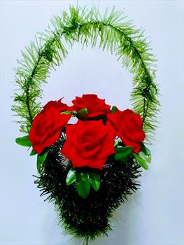 Корзина с розами К378