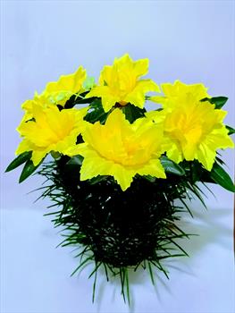 Вазон с клематисами К251