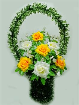 Корзина с розами К245